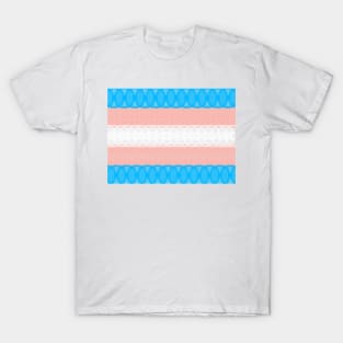 Spirograph Patterned Transgender Flag T-Shirt